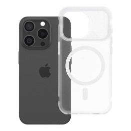 Чохол для iPhone 15 PRO Aurora сумісний із MagSafe білий
