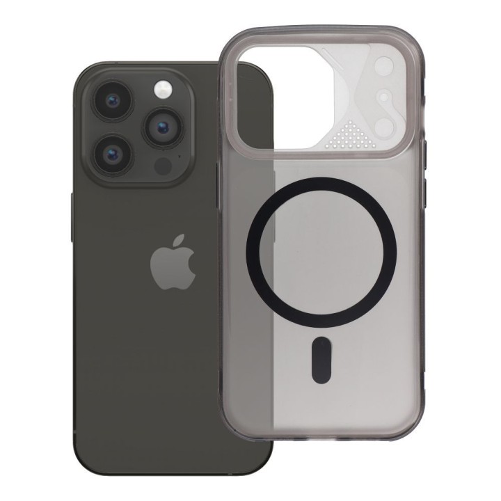 Чохол для iPhone 14 PRO Aurora сумісний з MagSafe чорний