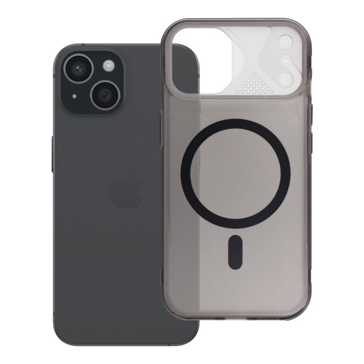 Чехол для iPhone 15 Aurora совместимый с MagSafe черный