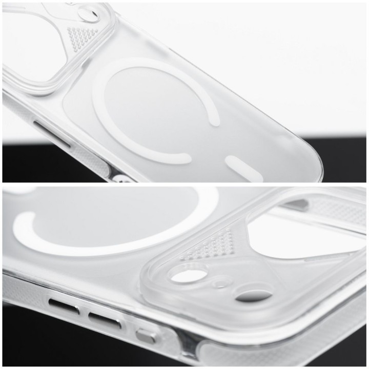 Case for iPhone 13 PRO Aurora compatible with MagSafe white