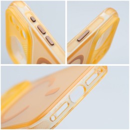 Case for iPhone 17 Pro / 18 Pro (low camera edge) Aurora compatible with MagSafe orange