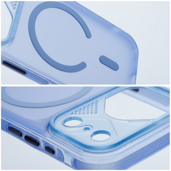 Case for iPhone 15 PRO Aurora MagSafe compatible blue