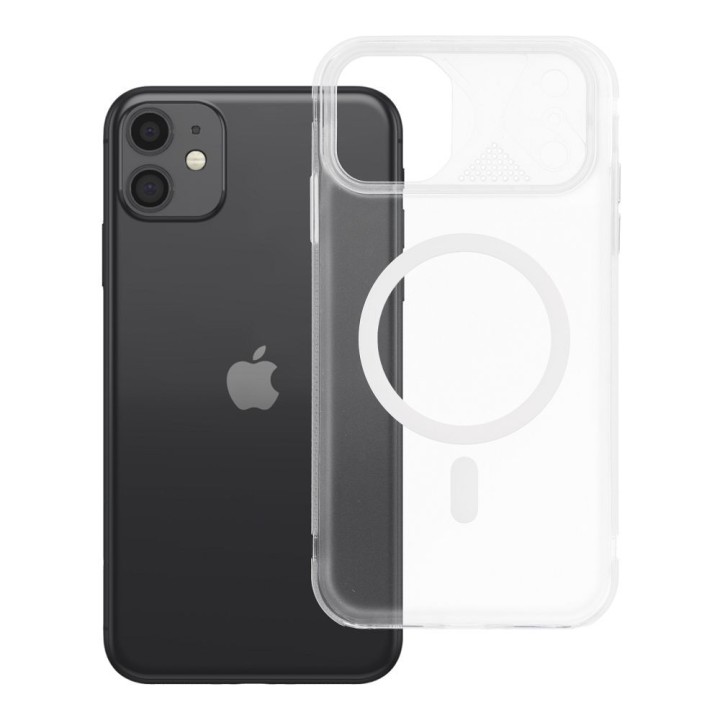 Чехол для iPhone 11 Aurora совместимый с MagSafe белый