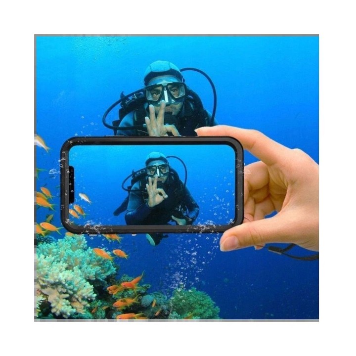 Чехол для iPhone 16 PRO Shellbox Dot водонепроницаемый совместимый с MagSafe черный