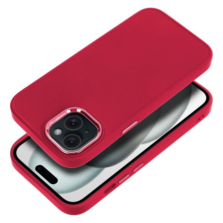 Чехол для iPhone 15 Frame magenta