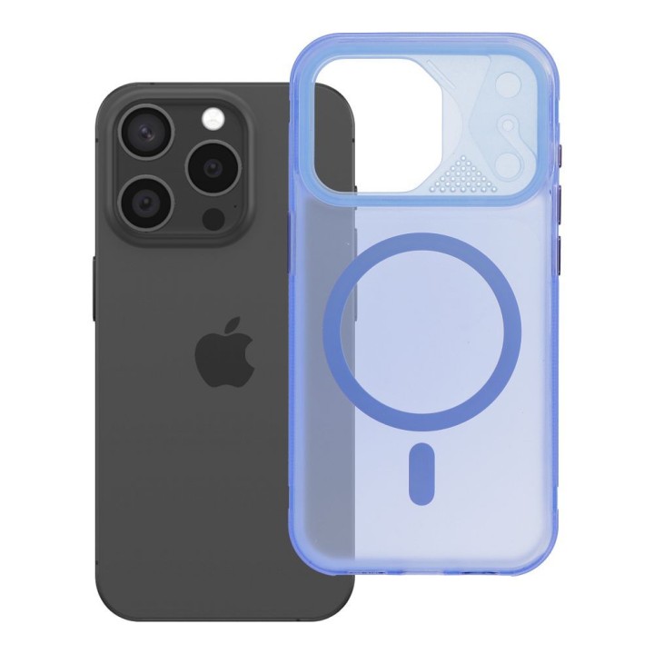 Чохол для iPhone 15 PRO Aurora сумісний із MagSafe синій