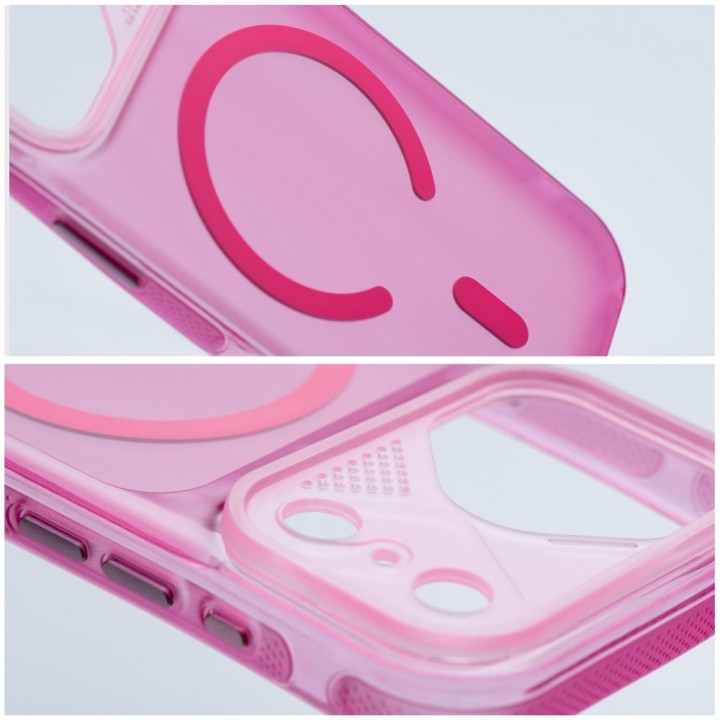 Case for iPhone 14 Aurora MagSafe compatible pink