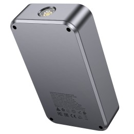 Повербанк 10000 mAh 2,4A 18W з функцією пуску автомобіля Hoco QS7 metaliczny сірий