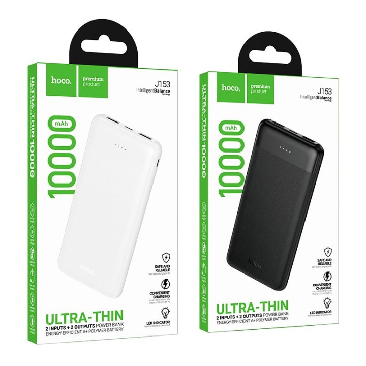 Power bank 10000 mAh 2A 10W Hoco J153 black