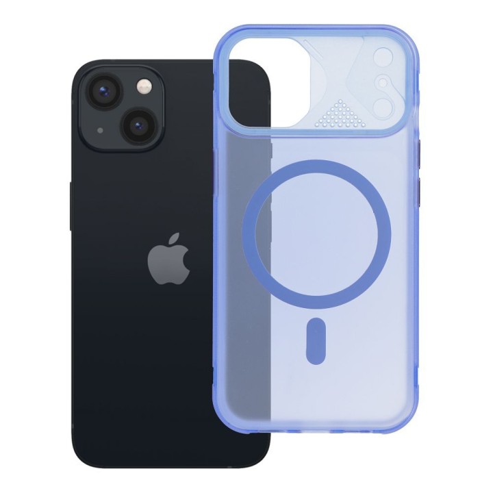 Чехол для iPhone 13 Aurora совместимый с MagSafe синий