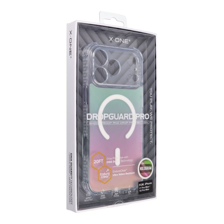 Чохол X-ONE Dropguard Pro сумісний з Magsafe для iPhone 18 Pro Max / 17 Pro Max голограма 0INT