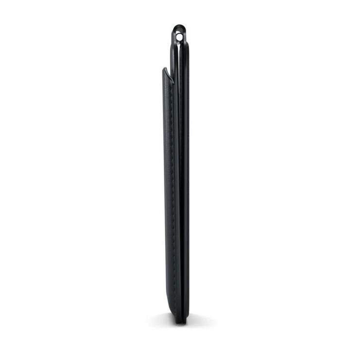 Шкіряний гаманець із підставкою, сумісний із MagSafe Satechi Vegan Leather Wallet Stand, чорний
