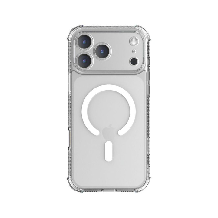 Чехол X-ONE Dropguard Pro совместимый с MagSafe для iPhone 18 Pro Max / 17 Pro Max с блестками белый 0INT