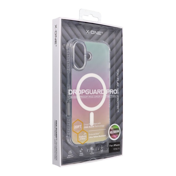Etui X-ONE Dropguard Pro kompatybilny z MagSafe do iPhone 17 hologram 0INT