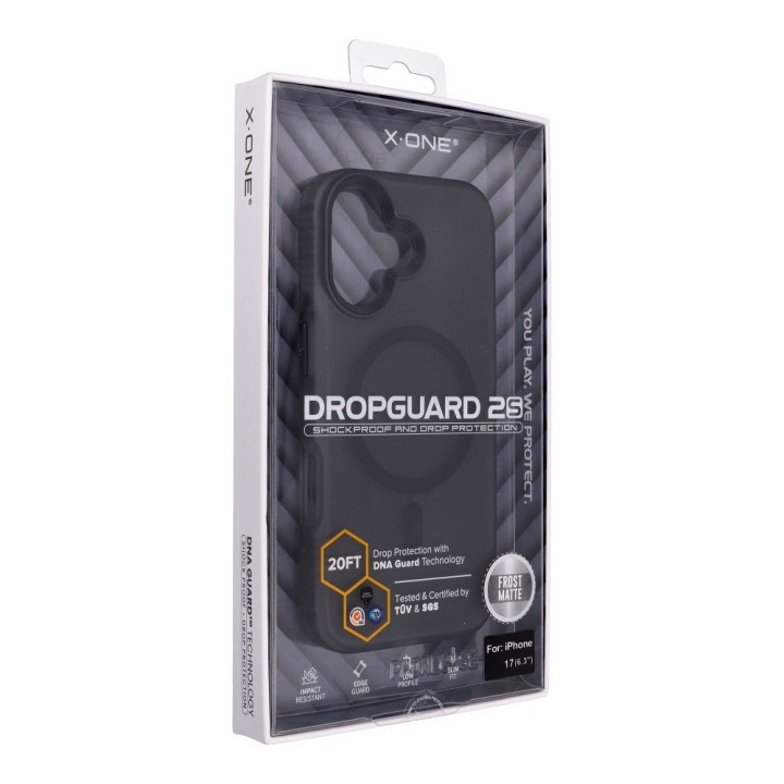 Чехол X-ONE Dropguard 2S совместимый с MagSafe для iPhone 17 черный 0INT