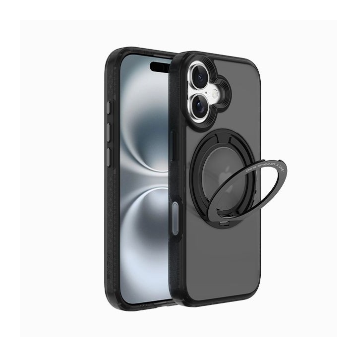Чехол X-ONE Dropguard 2S (stand edition) совместимый с MagSafe для iPhone 17 черный 0INT