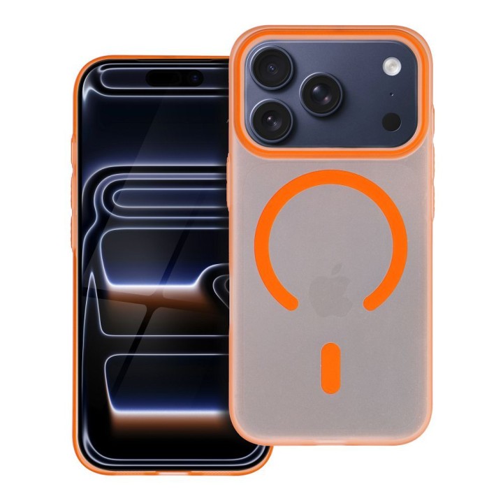 Case for iPhone 18 Pro / 17 Pro Go Orange compatible with MagSafe orange
