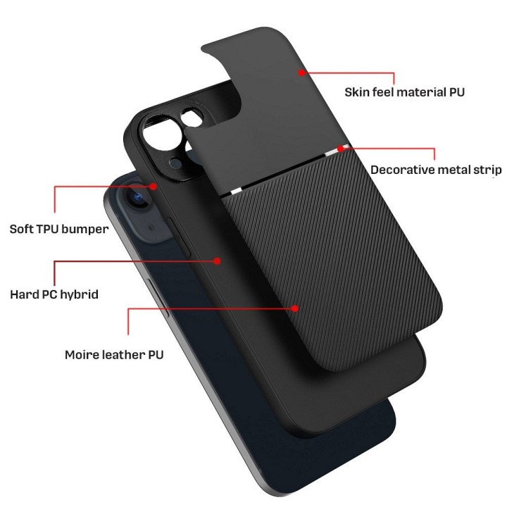 Чехол для iPhone 15 Noble черный