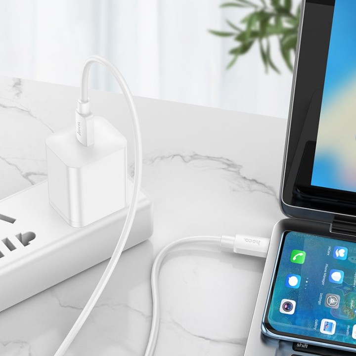 Kabel USB C do USB C Hoco PD 6A 100W 1 m X96 biały