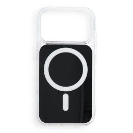 Case for iPhone 18 Pro / 17 Pro Clear Fusion Mag Cover compatible with MagSafe black