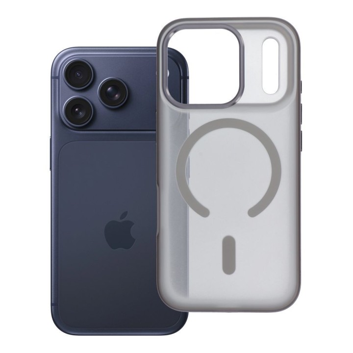 Чохол для iPhone 18 Pro / 17 Pro Flexline Mag Cover сумісний із MagSafe сірий