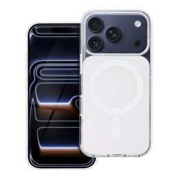 Case for iPhone 18 Pro / 17 Pro Clear Fusion Mag Cover compatible with MagSafe white