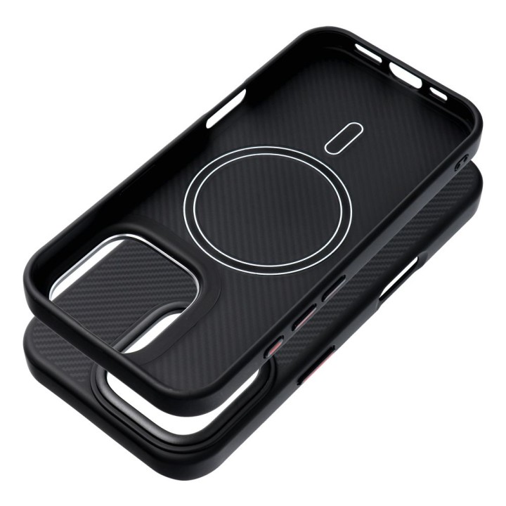 Чохол для iPhone 18 Pro / 17 Pro Carbon Elite Mag Cover сумісний із MagSafe чорний