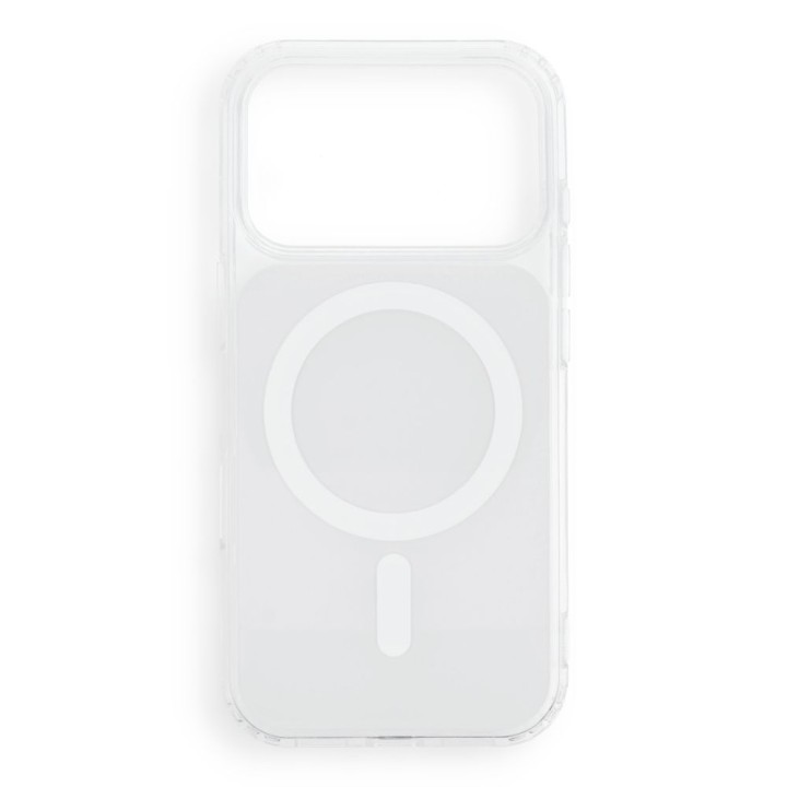 Case for iPhone 18 Pro / 17 Pro Clear Fusion Mag Cover compatible with MagSafe white