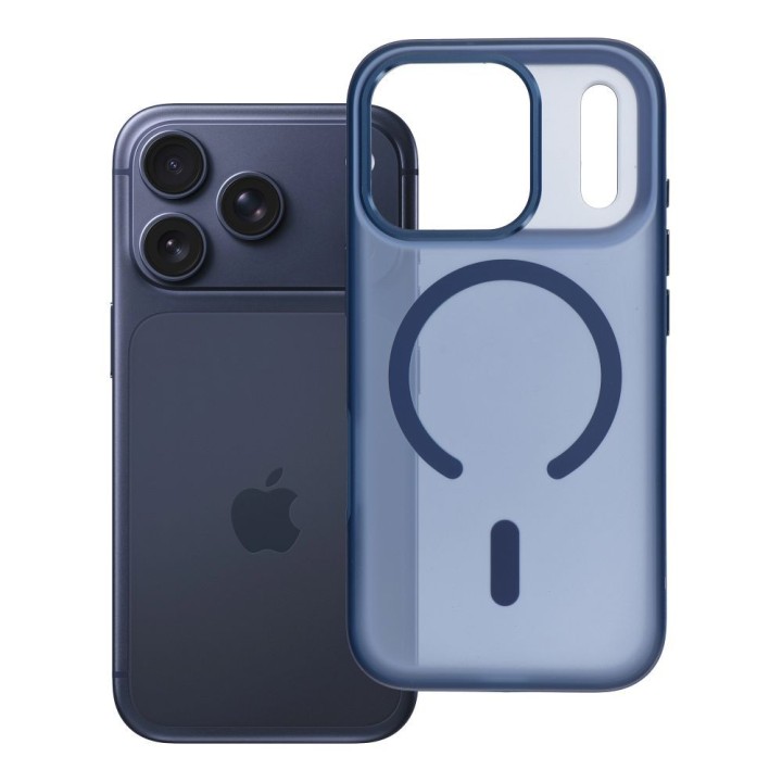 Чохол для iPhone 18 Pro / 17 Pro Flexline Mag Cover сумісний із MagSafe темно-синій