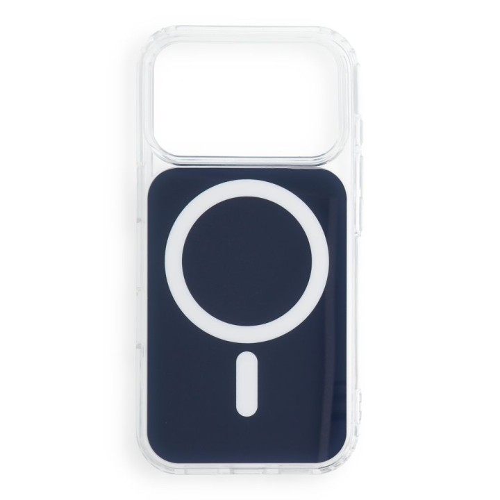 Case for iPhone 18 Pro / 17 Pro Clear Fusion Mag Cover compatible with MagSafe navy blue