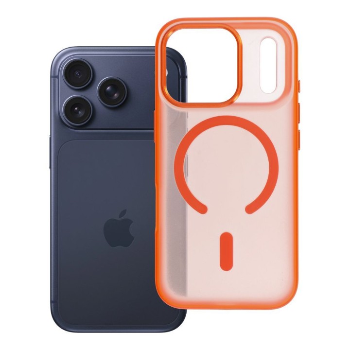 Чохол для iPhone 18 Pro / 17 Pro Flexline Mag Cover сумісний з MagSafe помаранчевий