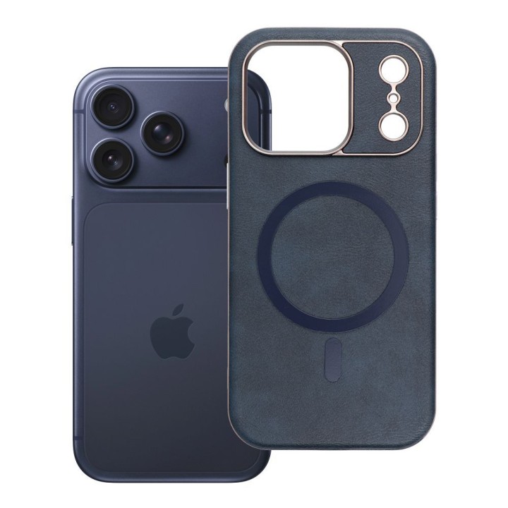 Чехол для iPhone 18 Pro / 17 Pro Gentleman Mag Cover совместимый с MagSafe темно-синий