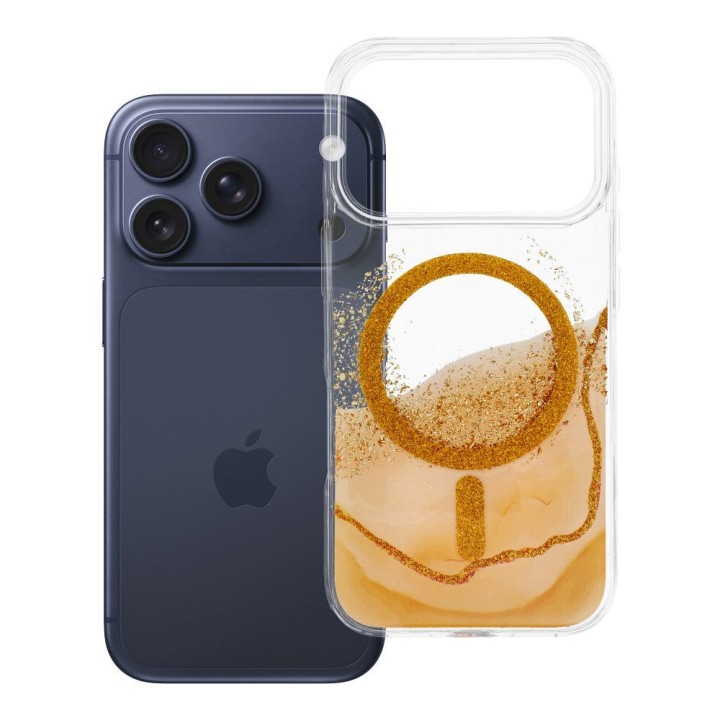 Case for iPhone 18 Pro / 17 Pro Golden MagSafe compatible gold