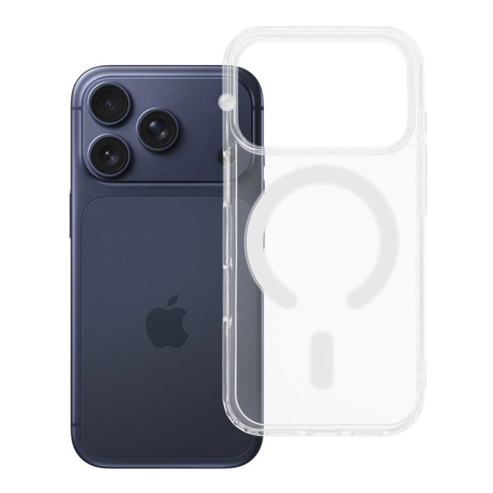 Case for iPhone 18 Pro / 17 Pro Clear Mag Cover (Str) compatible with MagSafe transparent