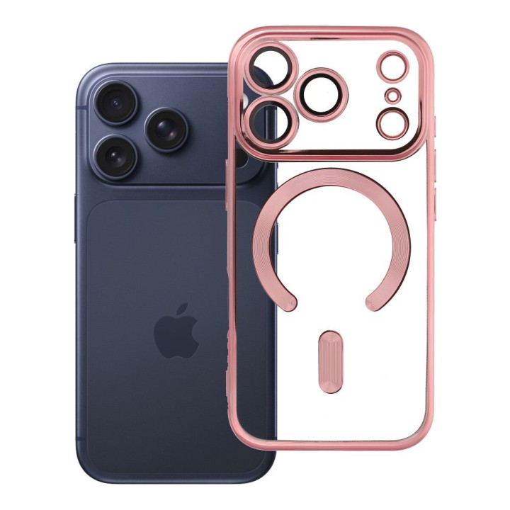 Case for iPhone 18 Pro / 17 Pro Electro Mag Cover MagSafe compatible gold pink