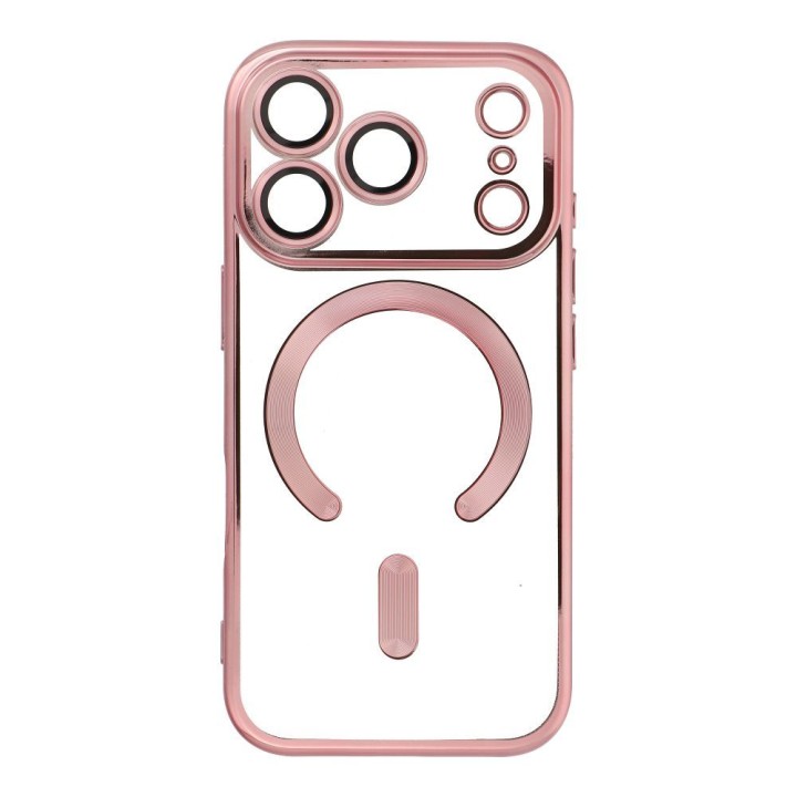 Чехол для iPhone 18 Pro / 17 Pro Electro Mag Cover совместимый с MagSafe цвета розового золота