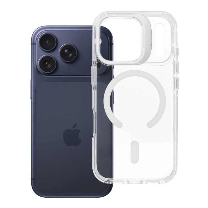 Case for iPhone 18 Pro / 17 Pro Lens Mag Cover compatible with MagSafe white