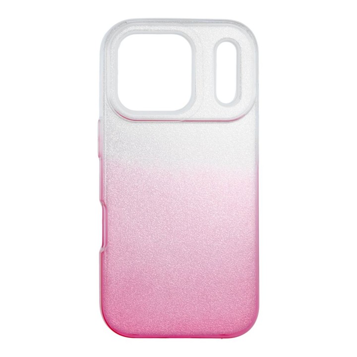 Case for iPhone 18 Pro / 17 Pro Shining transparent pink