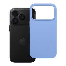 Чехол для iPhone 18 Pro / 17 Pro Silicone 2mm (big hole) голубой