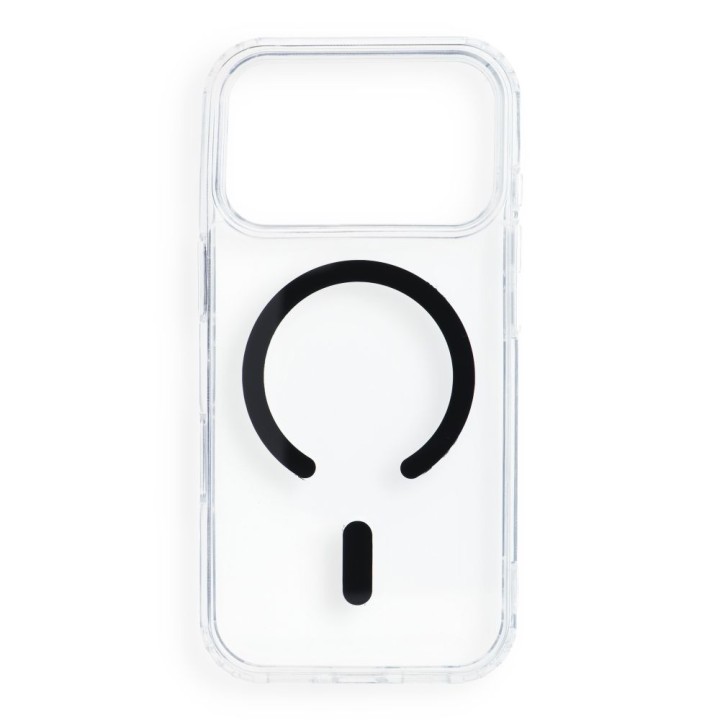 Чохол для iPhone 18 Pro / 17 Pro Drop Glue Colorful Ring Mag Cover сумісний із MagSafe чорний