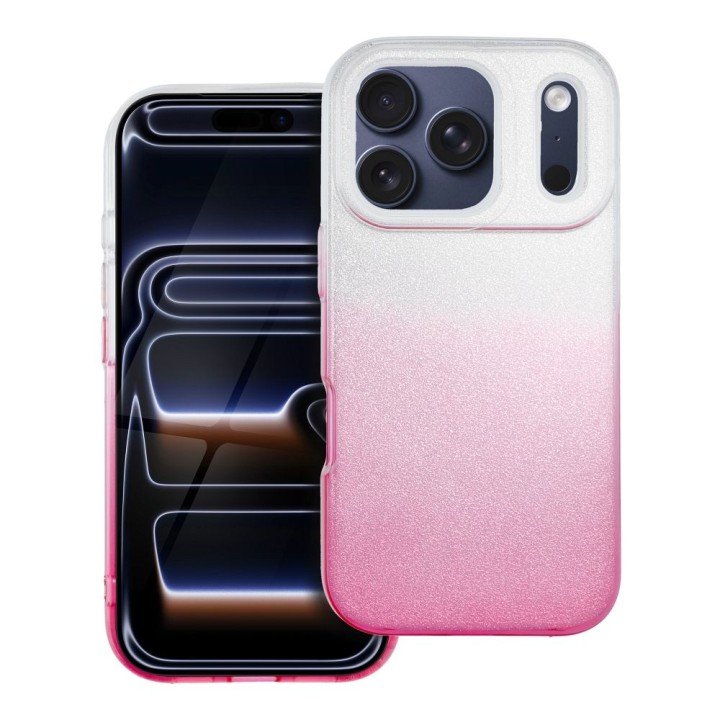 Чохол для iPhone 18 Pro / 17 Pro Shining прозорий рожевий