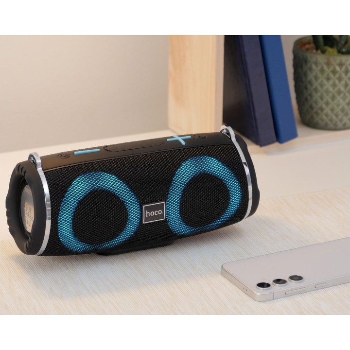 Бездротова колонка LED 2 x 5W 2h Hoco HC12 чорна