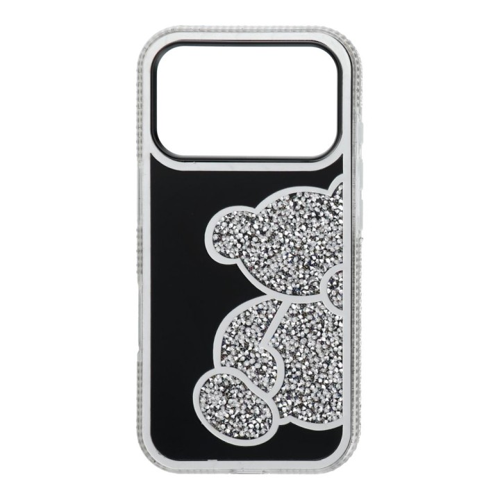 Case for iPhone 18 Pro / 17 Pro Teddy Bear silver
