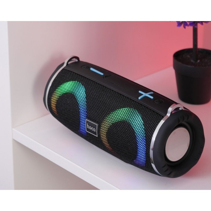 Speaker wireless LED 2 x 5W 2h Hoco HC12 black