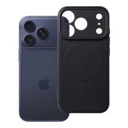 Case for iPhone 18 Pro / 17 Pro Silicone Mag Cover MagSafe compatible (camera protection) black