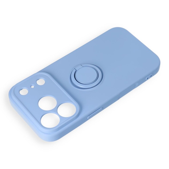 Чехол для iPhone 18 Pro / 17 Pro Silicone Ring голубой