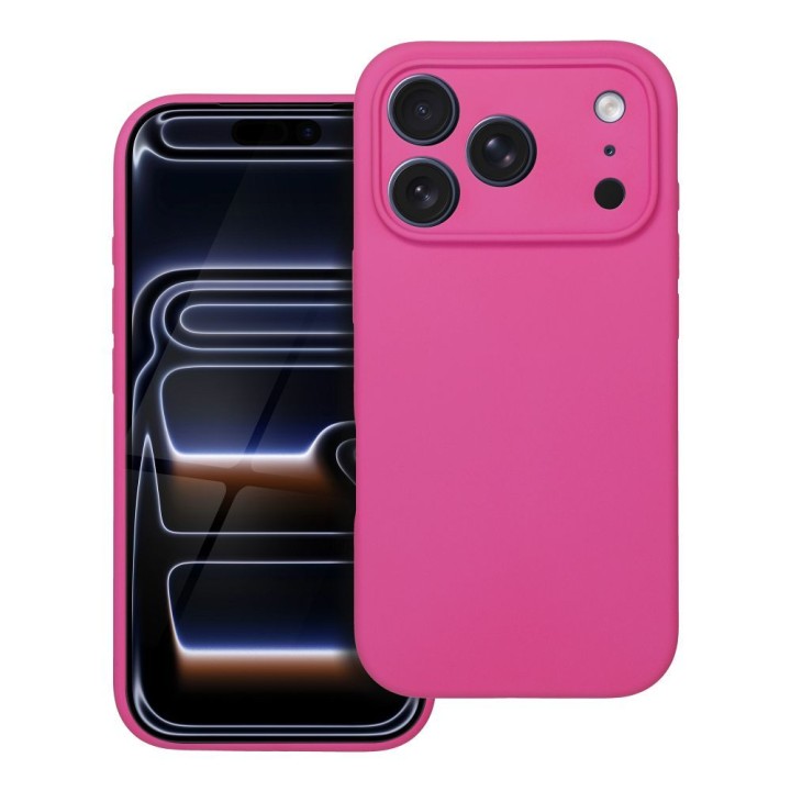 Case for iPhone 18 Pro / 17 Pro Silicone 2mm (big hole) MagSafe compatible pink