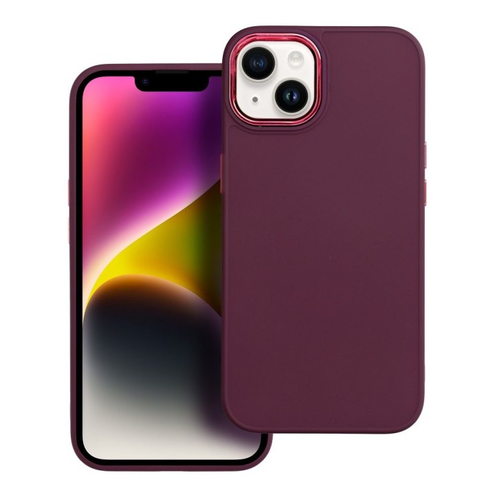 Etui na iPhone 18 Pro / 17 Pro Frame burgundowy