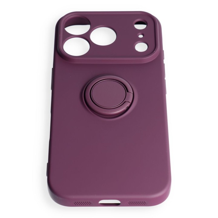 Чохол для iPhone 18 Pro / 17 Pro Silicone Ring бордовий