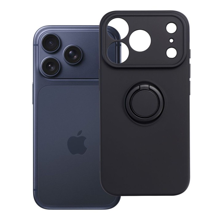 Чехол для iPhone 18 Pro / 17 Pro Silicone Ring черный